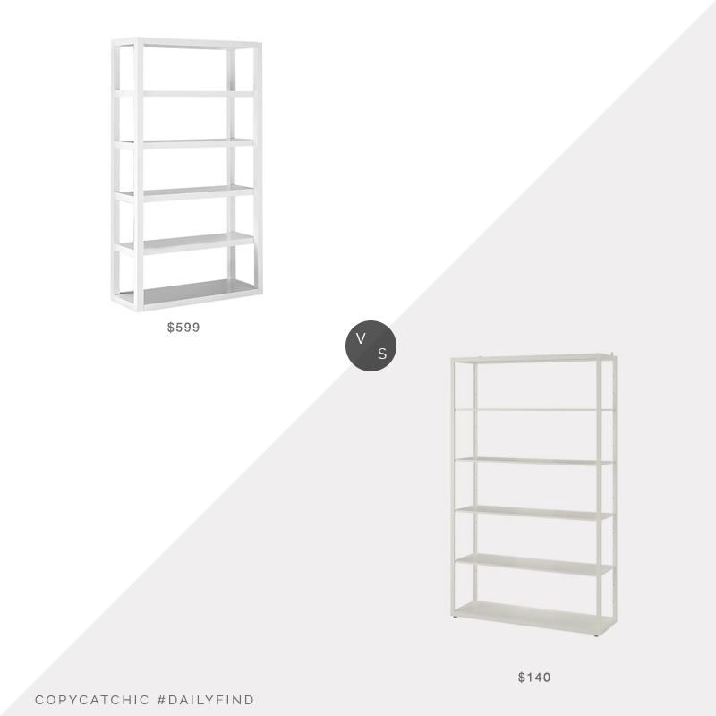 Daily Find: West Elm Parsons Tower vs. IKEA FJÄLKINGE, parsons bookcase look for less, copycatchic luxe living for less, budget home decor and design, daily finds, home trends, sales, budget travel and room redos