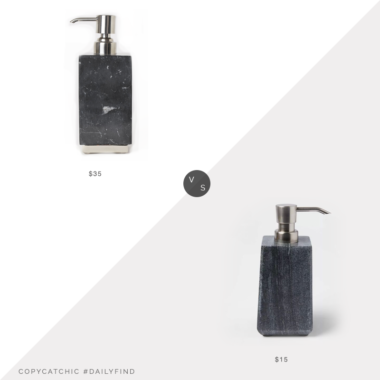 Daily Find: H&M Home Marble Soap Dispenser vs. Target Project 62™ Solid Marble Soap Pump, black marble soap pump look for less, copycatchic luxe living for less, budget home decor and design, daily finds, home trends, sales, budget travel and room redos