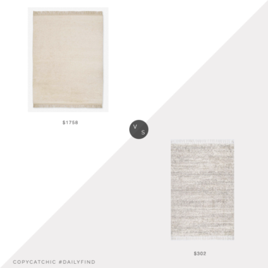 Daily Find: Lulu and Georgia Amir Moroccan Shag Rug vs. Rugs USA Kalin Shaded Shag with Tassel, shag rug look for less, copycatchic luxe living for less, budget home decor and design, daily finds, home trends, sales, budget travel and room redos