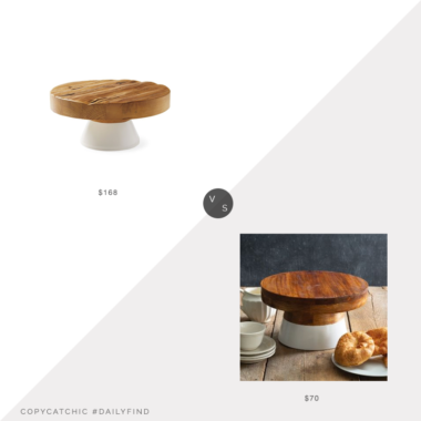 Daily Find: Serena and Lily Dip-Dyed Cake Stand vs. Granny Jane's Tin Works Dip-Dyed Wood Cake Stand, dip dyed cake stand look for less, copycatchic luxe living for less, budget home decor and design, daily finds, home trends, sales, budget travel and room redos