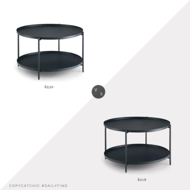 Daily Find: Kohl's Simpli Home Monet Metal Coffee Table vs. Target Wyndenhall Lipton Metal Coffee Table, black metal coffee table look for less, copycatchic luxe living for less, budget home decor and design, daily finds, home trends, sales, budget travel and room redos