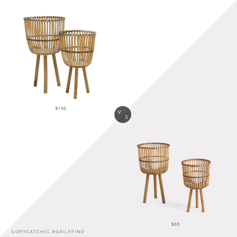 Daily Find: Gilt Sagebrook Home Wicker Planter Set vs. TJ Maxx Sagebrook Home Wicker Planter Set, wicker planter look for less, copycatchic luxe living for less, budget home decor and design, daily finds, home trends, sales, budget travel and room redos