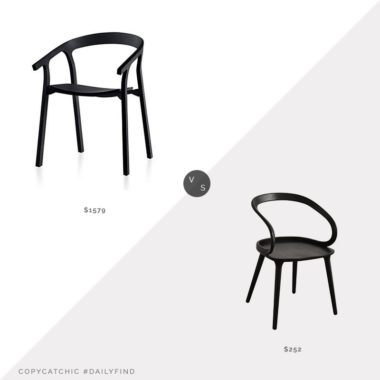 Daily Find: CA Modern Home Mattiazzi He Said Chair vs. Homary Black Modern Beech Dining Chair, modern black dining chair look for less, copycatchic luxe living for less, budget home decor and design, daily finds, home trends, sales, budget travel and room redos