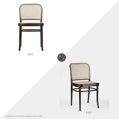 Daily Find: Artemest No. 811 Brown Chair vs. Rejuvenation Ton 811 Brown Chair, cane dining chair look for less, copycatchic luxe living for less, budget home decor and design, daily finds, home trends, sales, budget travel and room redos