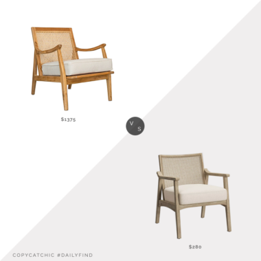 Daily Find: Lindye Galloway Cape Lounge Chair vs. Target Chelmsford Cane Lounge Chair, cane lounge chair look for less, copycatchic luxe living for less, budget home decor and design, daily finds, home trends, sales, budget travel and room redos