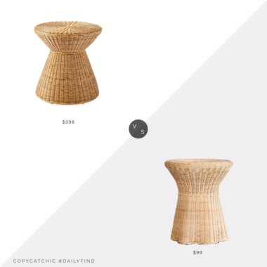 Daily Find: Serena and Lily Seadrift Side Table vs. Urban Outfitters Pierce Wicker Side Table, rattan side table look for less, copycatchic luxe living for less, budget home decor and design, daily finds, home trends, sales, budget travel and room redos