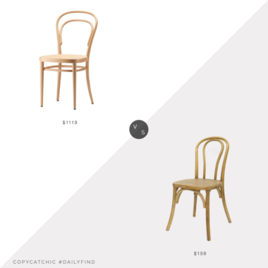 Daily Find: 1st Dibs 214 Cafe Chair vs. Bison Office Commercial Seating Bentwood Tinted Raw Chair, bentwood chair look for less, copycatchic luxe living for less, budget home decor and design, daily finds, home trends, sales, budget travel and room redos