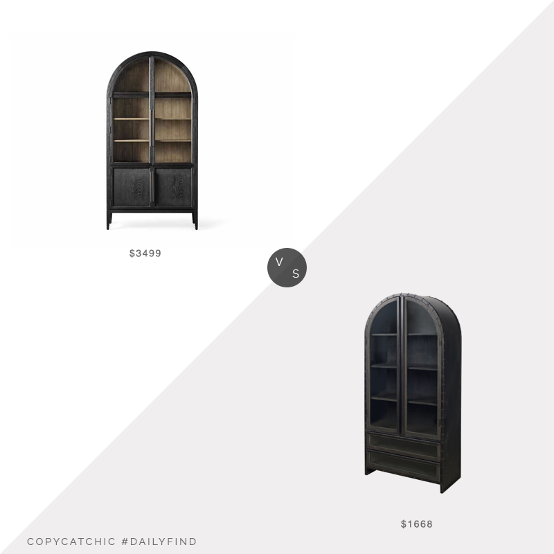 Daily Find: Arhaus Hattie Cabinet vs. Bellacor Mercana Cabinet, arched cabinet look for less, copycatchic luxe living for less, budget home decor and design, daily finds, home trends, sales, budget travel and room redos