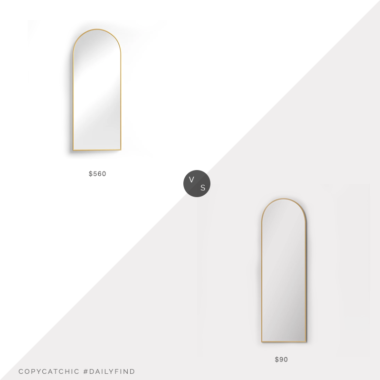 Daily Find: Joss & Main Sofia Full Length Mirror vs. Target Arched Metal Leaner Brass Mirror - Threshold™, arched mirror look for less, copycatchic luxe living for less, budget home decor and design, daily finds, home trends, sales, budget travel and room redos