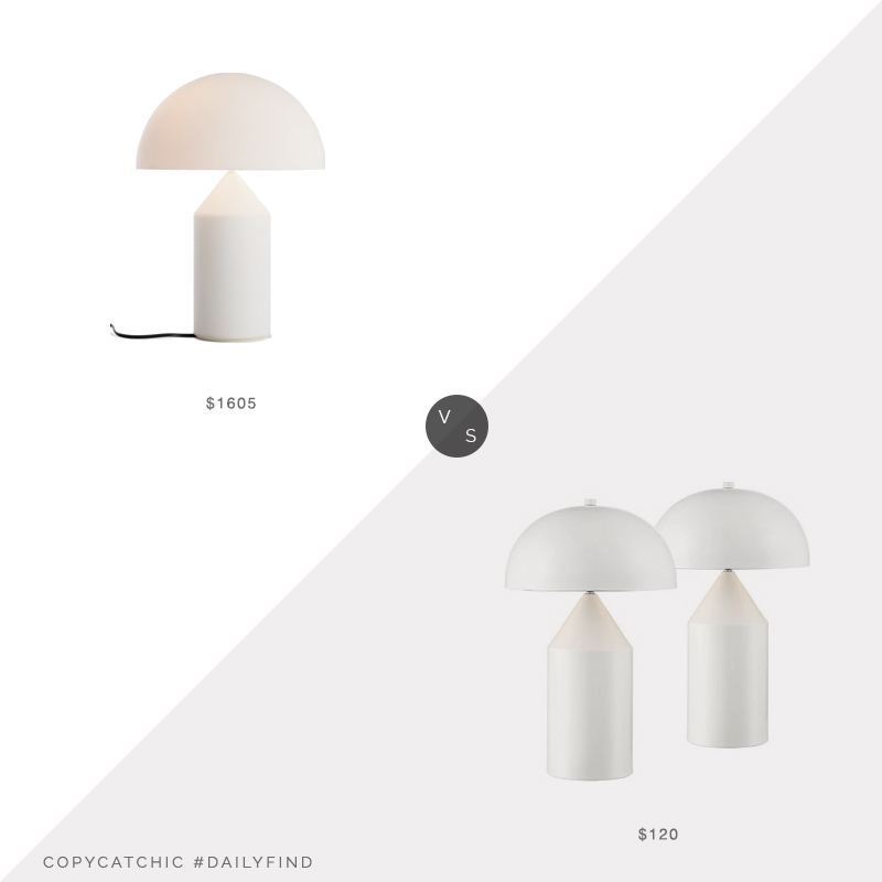 Daily Find: Design Within Reach Atollo Table Lamp vs. Target Modern Contemporary European Accent Lamps, atollo lamp look for less, copycatchic luxe living for less, budget home decor and design, daily finds, home trends, sales, budget travel and room redos