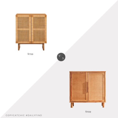 Daily Find: Article Noyko Cabinet vs. Urban Outfitters Delancey Storage Cabinet, rattan cabinet look for less, copycatchic luxe living for less, budget home decor and design, daily finds, home trends, sales, budget travel and room redos