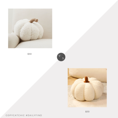 Daily Find: Pottery Barn Cozy Pumpkin Pillow vs. Amazon Halloween Pumpkin Pillow, pumpkin pillow look for less, copycatchic luxe living for less, budget home decor and design, daily finds, home trends, sales, budget travel and room redos