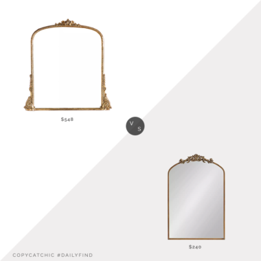 Daily Find: Anthropologie Gleaming Primrose Mirror vs. Kirkland's Gold Arendahl Arched Mirror, primrose mirror look for less, copycatchic luxe living for less, budget home decor and design, daily finds, home trends, sales, budget travel and room redos