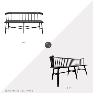 Daily Find: McGee & Co. Reeves Bench vs. Wayfair Gracie Oaks Hendrick Bench, black entry bench look for less, copycatchic luxe living for less, budget home decor and design, daily finds, home trends, sales, budget travel and room redos