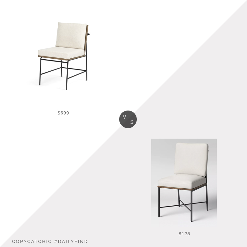 Daily Find: Old Bones Co. Crete Dining Chair vs. Target Parkton Mixed Material Dining Chair, wood and metal dining chair look for less, copycatchic luxe living for less, budget home decor and design, daily finds, home trends, sales, budget travel and room redos