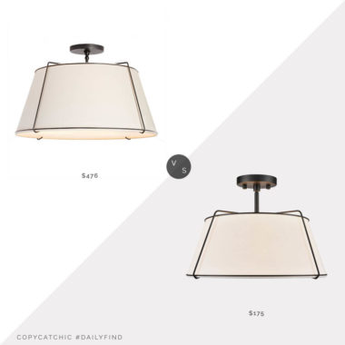 Daily Find: Rejuvenation Conical Drum Semi-Flush Mount vs. Overstock Light Society Lise Ceiling Light, rejuvenation light look for less, copycatchic luxe living for less, budget home decor and design, daily finds, home trends, sales, budget travel and room redos