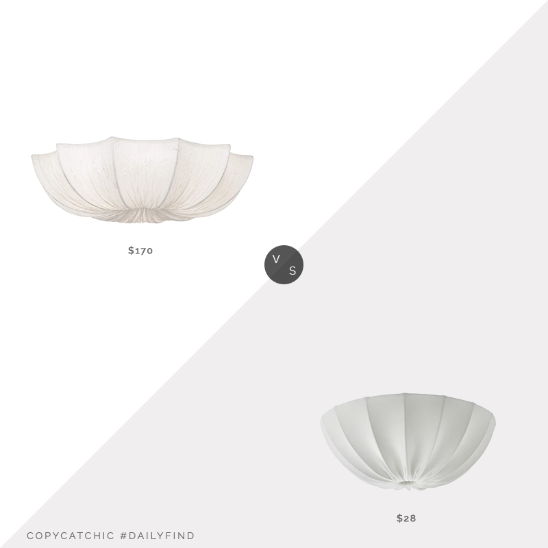 Daily Find: Lamps Plus Possini Euro Planetarium Fabric Ceiling Light vs. IKEA REGNSKUR Ceiling Lamp, fabric ceiling light look for less, copycatchic luxe living for less, budget home decor and design, daily finds, home trends, sales, budget travel and room redos