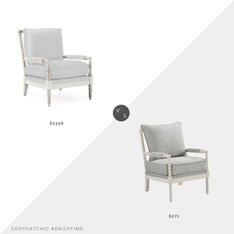 Daily Find: Serena & Lily Beckett Chair vs. Overstock Kaylee Spindle Chair, spindle chair look for less, copycatchic luxe living for less, budget home decor and design, daily finds, home trends, sales, budget travel and room redos