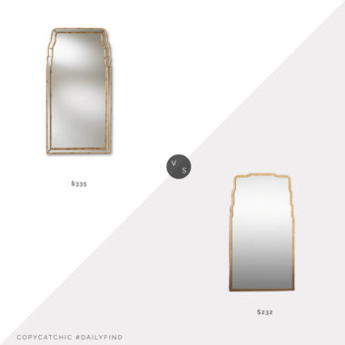 Daily Find: Wayfair House of Hampton Kenyatta Arch Wood Wall Mirror vs. Wayfair Birch Lane Jodi Asymmetrical Metal Wall Mirror, arch wall mirror look for less, copycatchic luxe living for less, budget home decor and design, daily finds, home trends, sales, budget travel and room redos