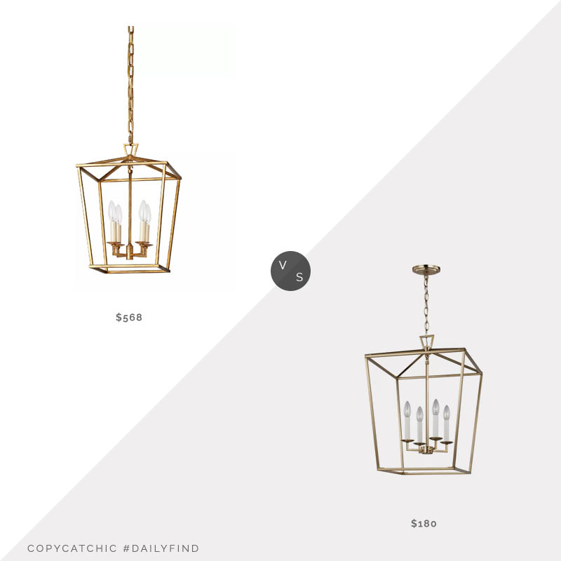 Daily Find: Serena & Lily Kentfield Pendant Light vs. Wayfair Sand & Stable Finnegan Lantern Chandelier, lantern chandelier look for less, copycatchic luxe living for less, budget home decor and design, daily finds, home trends, sales, budget travel and room redos
