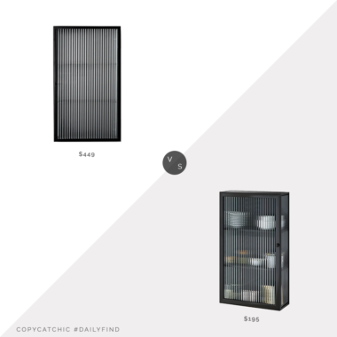 Daily Find: 2Modern Ferm Living Haze Wall Cabinet vs. Litfad Contemporary Curio Cabinet, reeded glass medicine cabinet, copycatchic luxe living for less, budget home decor and design, daily finds, home trends, sales, budget travel and room redos