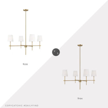 Daily Find: Visual Comfort Baker Four Light Large Chandelier vs. Wayfair Ebern Designs Agathon Chandelier, visual comfort baker chandelier look for less, copycatchic luxe living for less, budget home decor and design, daily finds, home trends, sales, budget travel and room redos