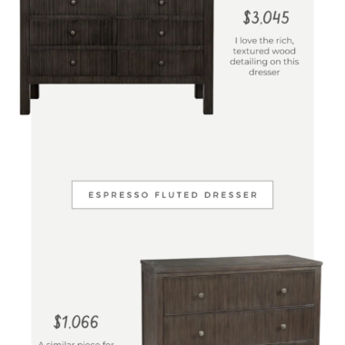 Look for Less: Espresso Fluted Dresser vs Wayfair Hekman 3-Drawer Dresser, daily find, dupe, copycatchic luxe living for less, budget home decor and design, daily dupes, home trends, sales, budget travel and room inspiration