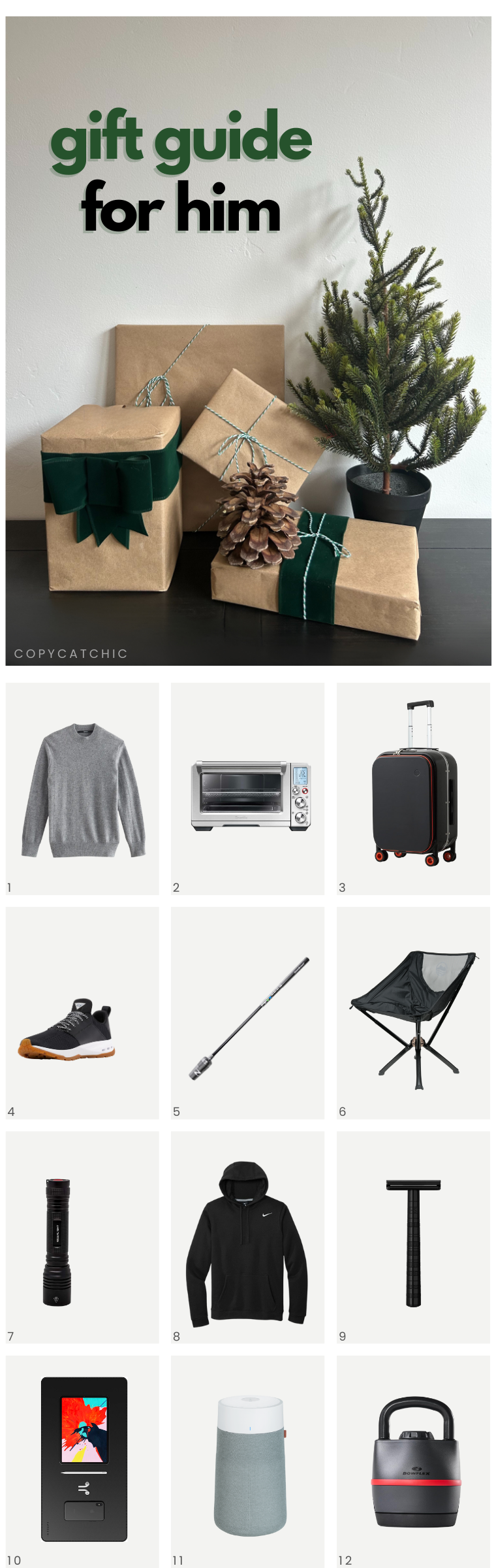 Holiday Gifts for Men | Copy Cat Chic favorites for 2023 chic, minimalist, modern, gorgeous curated gift ideas for all of the deserving men in your life this holiday season! | Luxe living for less