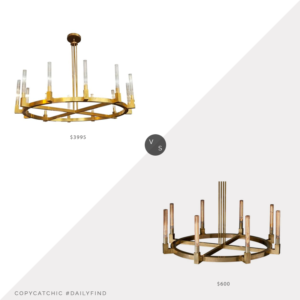 Daily Find: Restoration Hardware Cannele Round Chandelier vs. Modani Mulia Chandelier, RH chandelier look for less, copycatchic luxe living for less, budget home decor and design, daily finds, home trends, sales, budget travel and room redos