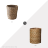 Daily Find: Pottery Barn Seagrass Handcrafted Waste Basket vs. Target Seagrass Woven Wastebasket, Hearth & Hand™ with Magnolia, seagrass wastebasket look for less, copycatchic luxe living for less, budget home decor and design, daily finds, home trends, sales, budget travel and room redos