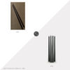 Daily Find: Terrain Unscented Taper Candle Set of 2 vs. Amazon Candwax Taper Candles Set of 4, black taper candles look for less, copycatchic luxe living for less, budget home decor and design, daily finds, home trends, sales, budget travel and room redos
