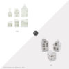 Daily Find: Stonewall Kitchen White Stoneware Houses (Set of 6) vs. Oriental Trading Co (Set of 3), white ceramic houses look for less, copycatchic luxe living for less, budget home decor and design, daily finds, home trends, sales, budget travel and room redos